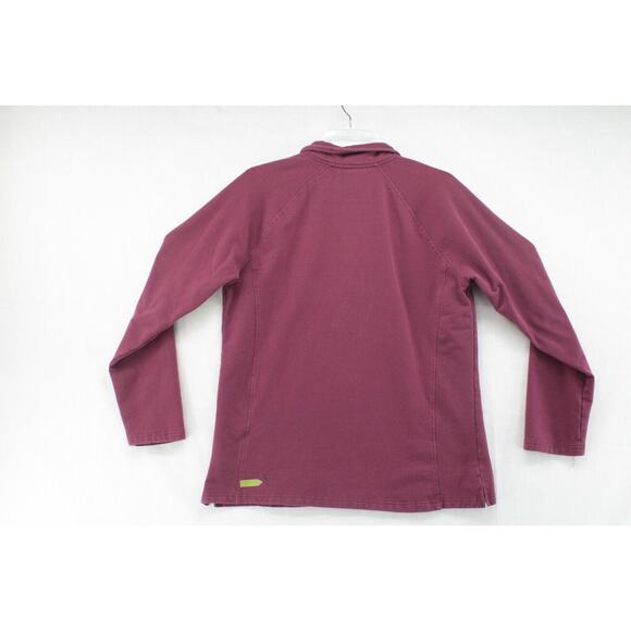 Ariat Quarter Zip Sweatshirt Women’s Large Maroon Pullover Preppy Modern - Picture 3 of 9